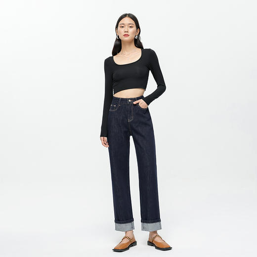 HEY+JEANS 高端系列蓄热保暖牛仔裤 7067 商品图4