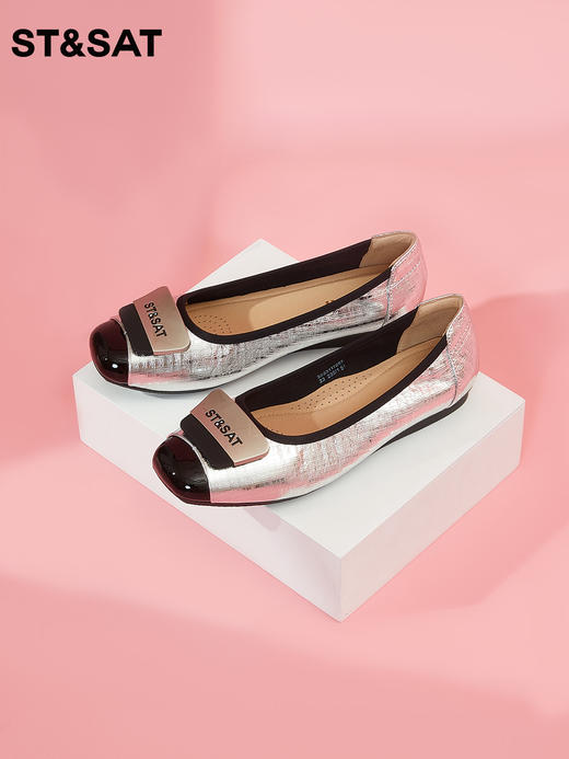 星期六一脚蹬软底拼色单鞋SS33111667 商品图2