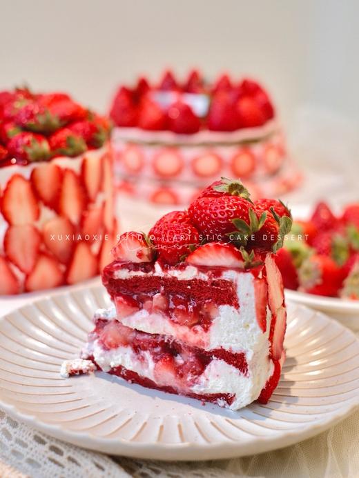 【草莓屋】草莓红丝绒蛋糕 商品图4