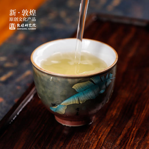 敦煌研究院【五福聚彩茶盏套装】家用高档陶瓷茶具套装送领导 商品图2