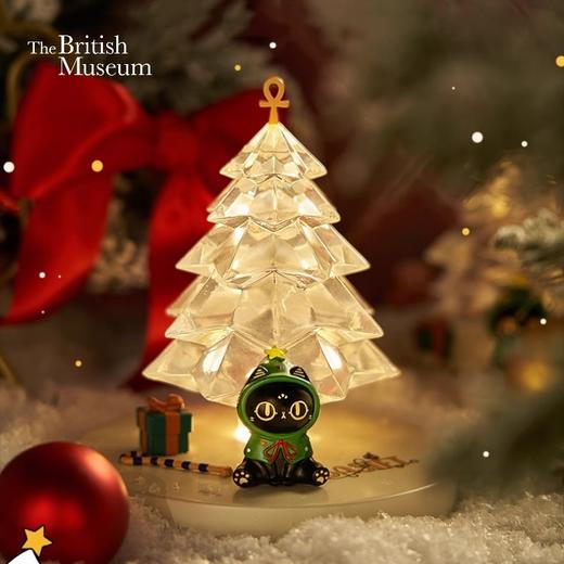 大英博物馆 圣诞系列 盖亚·安德森猫萌猫圣诞树氛围灯摆件 商品图0