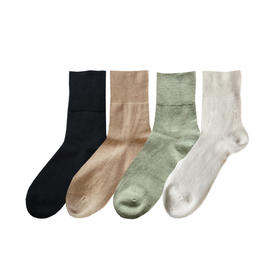 小亘天然彩棉松口袜【京东快递送货上门】