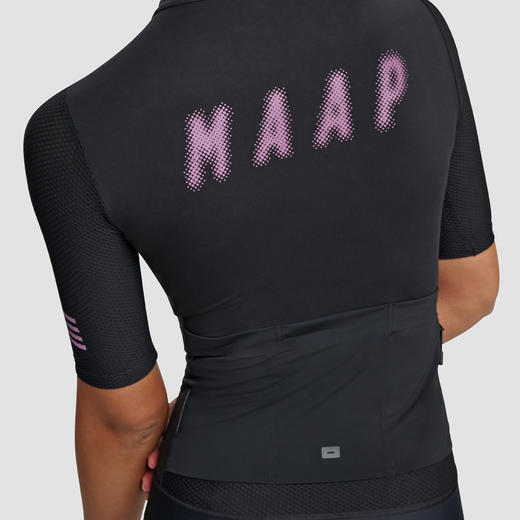 MAAP 女士 Halftone Pro Jersey Black 短袖骑行服 商品图3