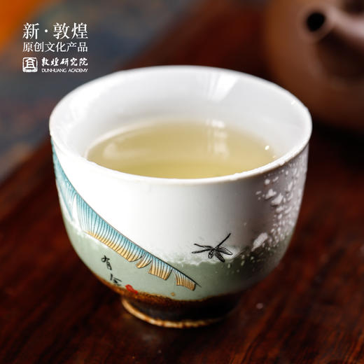 敦煌研究院【五福聚彩茶盏套装】家用高档陶瓷茶具套装送领导 商品图1