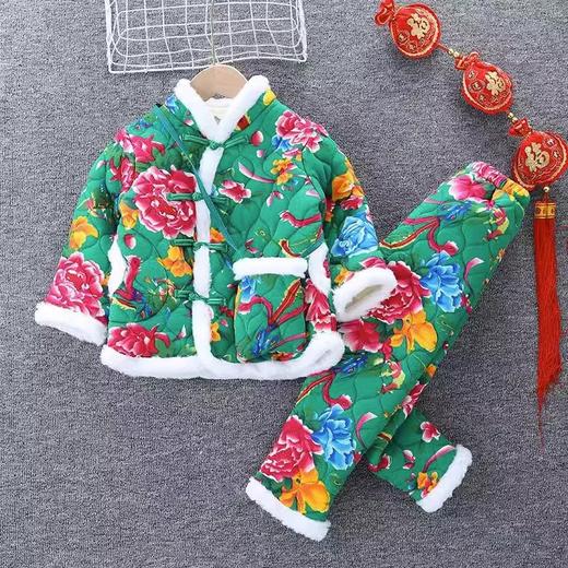 东北过年大花棉袄套装 商品图12