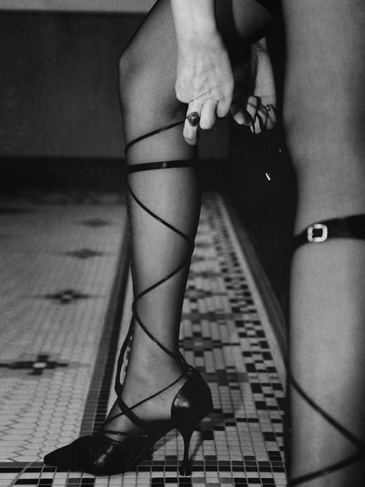 She Wang｜玛德琳007 [ 5D 黑色连体吊带袜 ] 商品图3