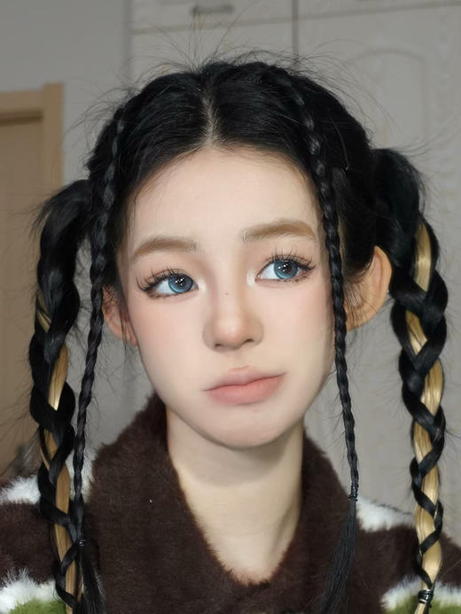 【中直径日抛】wecute-泰式奶蓝-14.2mm【日抛 0-800度 无525/575】 商品图9