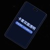 工作证卡套带挂绳1套/份 胸卡套工牌厂牌挂绳嘉宾证参会证展会证胸卡套学生出入证硬胶工作牌 商品缩略图3