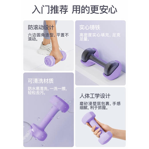 【Umay 佑美运动】杭州亚运会官方指定健身器材-佑美健身哑铃 YL006-06 商品图2