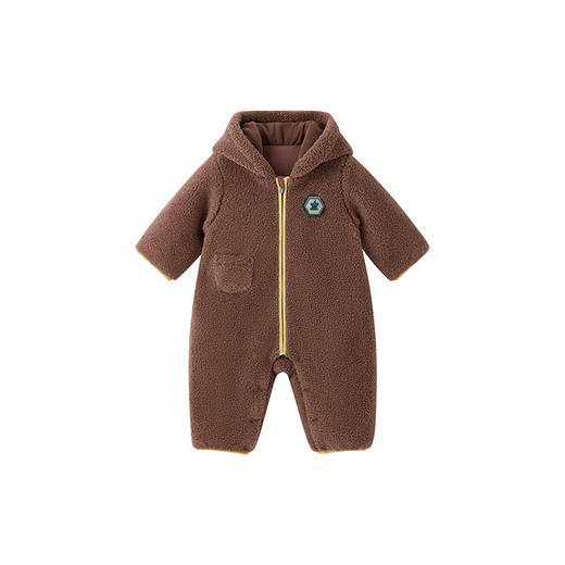 英氏宝宝哈衣可爱小恐龙夹棉长袖连体衣冬季保暖 商品图5