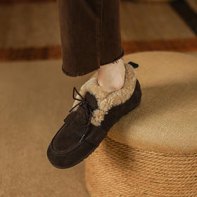 舒适百搭，防滑软到爆全羊羔毛勃肯雪地鞋PS2126