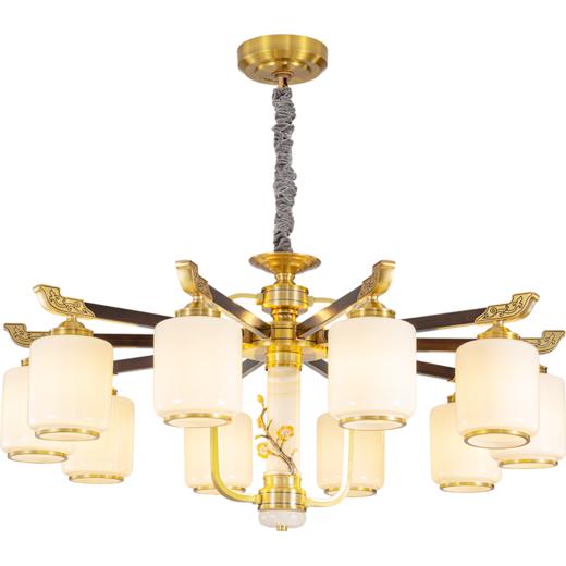 欧普（OPPLE）蕙质兰心新中式吊灯茶室风铃侘寂风卧室餐厅吊灯高级感餐桌灯具 商品图5