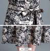 A7001         复古气质印花减龄收腰显瘦中长款连衣裙(特价不退换） 商品缩略图2