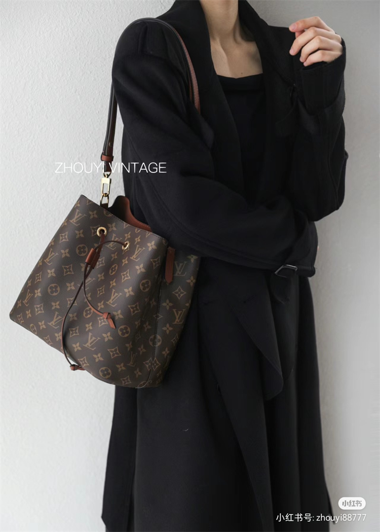 B312路Y威登棕桶水桶包限量大爆款焦糖色水桶