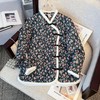 AHM jxxzs6004唐装加厚保暖复古盘扣碎花棉袄棉裤两件套 商品缩略图1