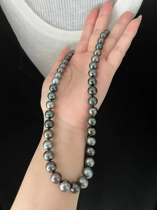 孤品捡漏 大溪地混彩8-11mm 正圆强光超性价比 商品图14