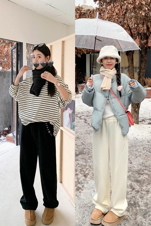 【179元任选2件】最后一波现货！口袋字母加绒加厚宽松卫裤 商品图5