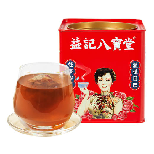 【新品】香港益记八宝堂红糖姜枣茶铁盒装甄选好料礼盒送礼500G/20包 商品图3
