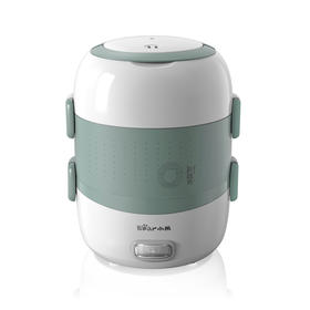 【小程序】小熊(Bear)加热饭盒可插电保温饭盒便携带饭神器上班族宿舍蒸煮饭盒电热饭盒 绿色 DFH-S263