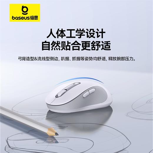 倍思 F02 人体工学 无线鼠标（五号电池*1）蜡笔小新联名版 商品图6