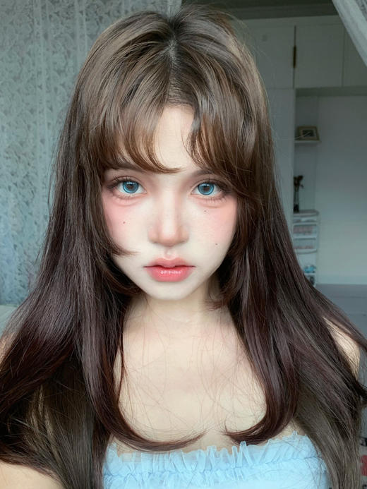 【中直径日抛】wecute-泰式奶蓝-14.2mm【日抛 0-800度 无525/575】 商品图6