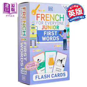 【中商原版】French for Everyone Junior First Words Flash Cards人人学法语青少版单词卡片 法语学习 原版教辅参考工具书