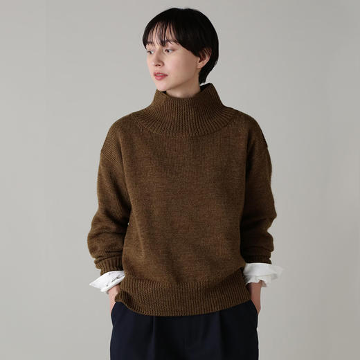 MHL DRY MERINO 女式半高领套头长袖纯色毛衣 商品图0