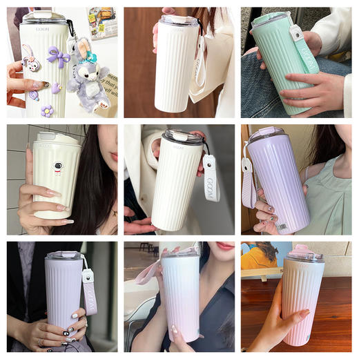 GOOM星野咖啡杯 316不锈钢 580ml大容量咖啡杯（GM-22AW-K2） 商品图1