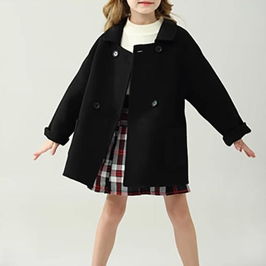 裁缝学苑TS18双面羊绒大衣纸样儿童外套羊毛呢男女童呢子外套样板 商品图3