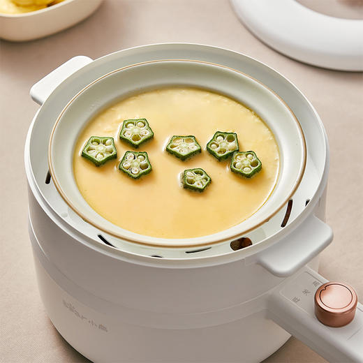 【小程序】小熊(Bear)电煮锅 小电锅 宿舍小锅 电热锅 学生宿舍泡面电火锅家用多功能蒸煮一体炒锅2L DRG-P20M5 商品图5