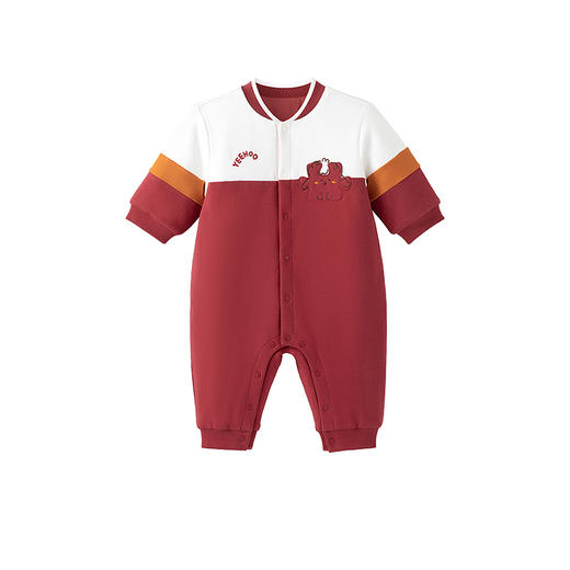 英氏宝宝连体衣长袖夹棉哈衣秋冬款保暖衣服 商品图5