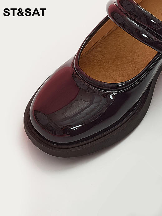 星期六圆头高跟玛丽珍单鞋皮鞋SS33111220 商品图8