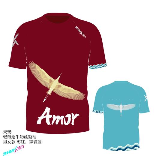 天鹭超轻速干透气马拉松跑步户外越野运动短袖男 商品图1