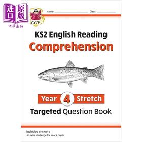 【中商原版】英国原版CGP教辅 New KS2 English Challenging Comprehension Year 4 Stretch 新版英语挑战阅读理解延伸4年级