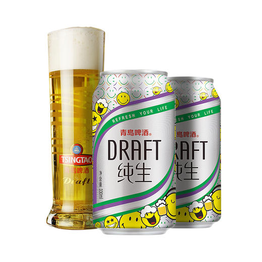 青岛啤酒纯生330ml*6罐/箱 商品图0