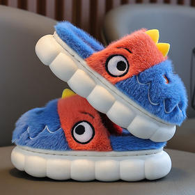 「两款可选！萌趣一冬」儿童拖鞋冬季保暖加绒加厚软底防滑男女宝宝卡通网红恐龙包跟棉鞋