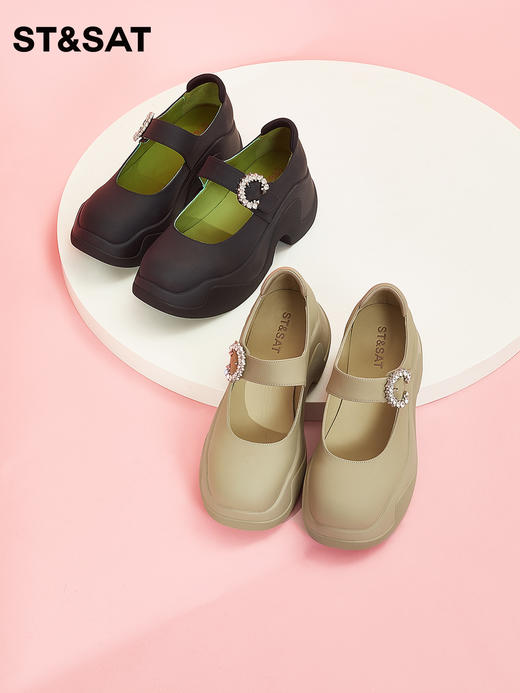 星期六水钻装饰厚底玛丽珍鞋SS33111105 商品图1