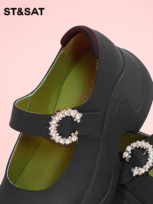 星期六水钻装饰厚底玛丽珍鞋SS33111105 商品图3