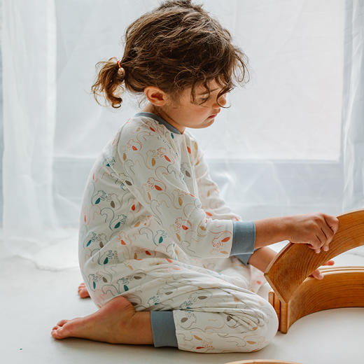 【Nest Designs】牛油果儿童双层长袖分腿睡袋 商品图3