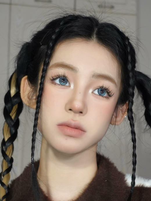 【中直径日抛】wecute-泰式奶蓝-14.2mm【日抛 0-800度 无525/575】 商品图10