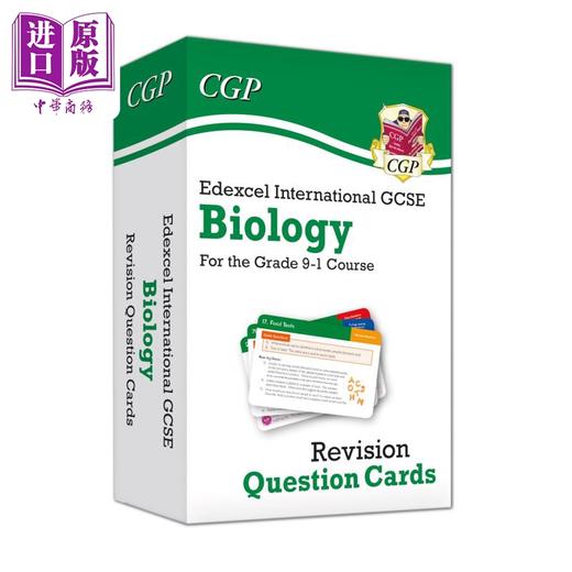 预售 【中商原版】新年级9-1 爱德思国际GCSE生物学修订问题卡New Grade 9-1 Edexcel International GCSE Biology Revision Cards 商品图0
