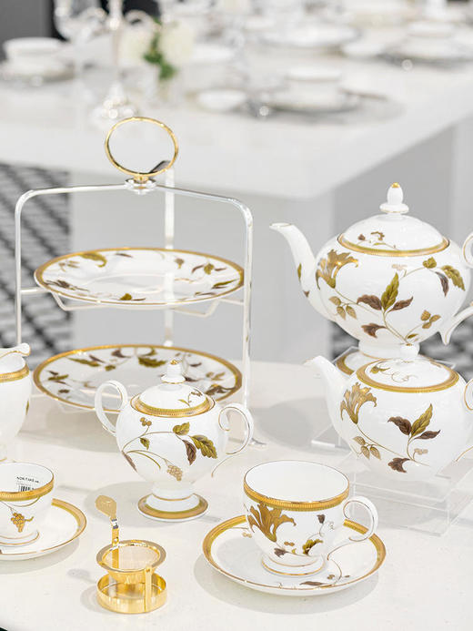 Noritake则武 ISLAY骨瓷咖啡杯碟茶杯轻奢茶具下午茶精致礼盒套装 商品图4