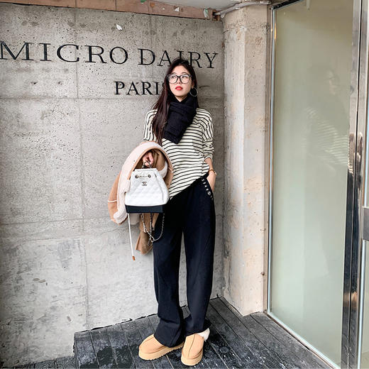 【179元任选2件】最后一波现货！口袋字母加绒加厚宽松卫裤 商品图3