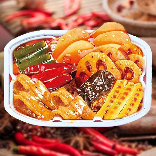 【方便速食！自热小火锅】重庆素懒人学生代餐网红食品麻辣烫自煮自助宽粉一箱自发热自加热特产便携寝室荤菜蔬菜自制牛油底料一整箱-觅食坊 商品图2