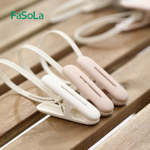 FaSoLa塑料衣夹晾晒晾衣服夹子晾衣架小号防风固定多功能晾衣夹家用 商品图4