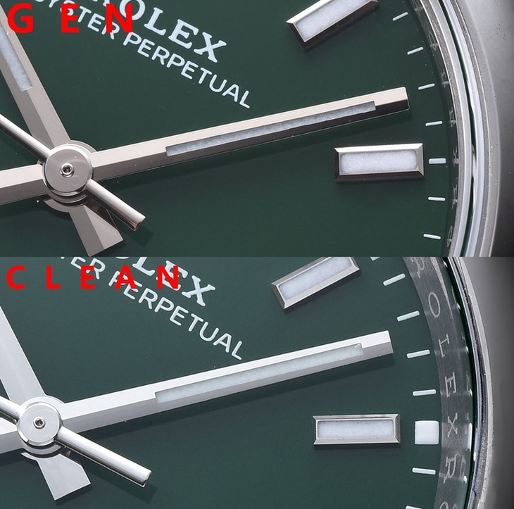 C厂劳力士一比一超A高仿手表蚝式恒动系列m126000-0005、m124300-0005对比正品评测