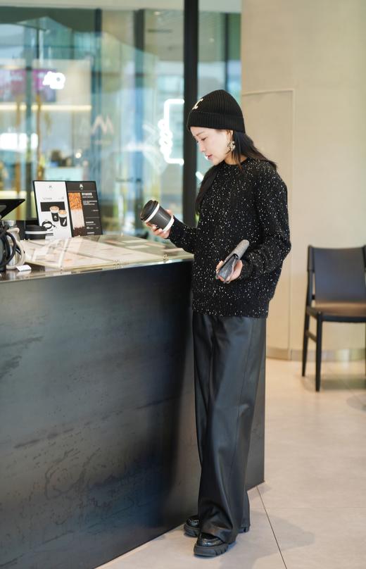 【M1】臣禾 【蛋白皮裤】环保皮佰搭显瘦休闲裤9234060190【金猪甄选】 商品图4