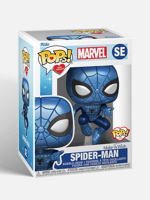 Funko POP Marvel M.A.Wish SpiderMan(MT)美漫 漫威英雄蜘蛛侠许愿基金会金属款手办 63675 商品图4