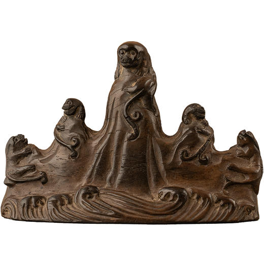 清 紫檀螭纹笔架山 商品图5