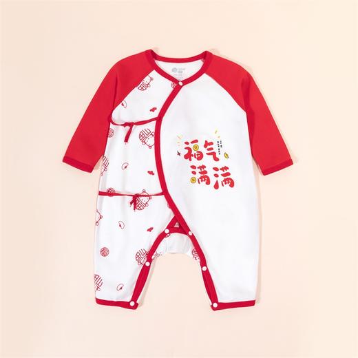 贝贝怡童装婴幼儿连体衣春秋绑带连身衣纯棉初生宝宝哈衣爬服春装ZB3CL014 商品图7